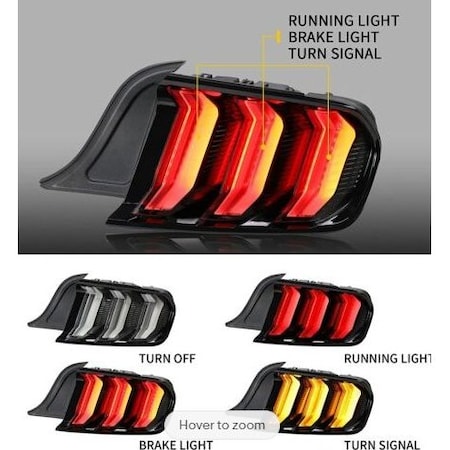 Renegade Sequentailled Tail Light - Glossey Black/Clear CTRNG0680-GBC
